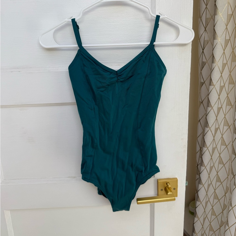 Capezio leotard in teal.